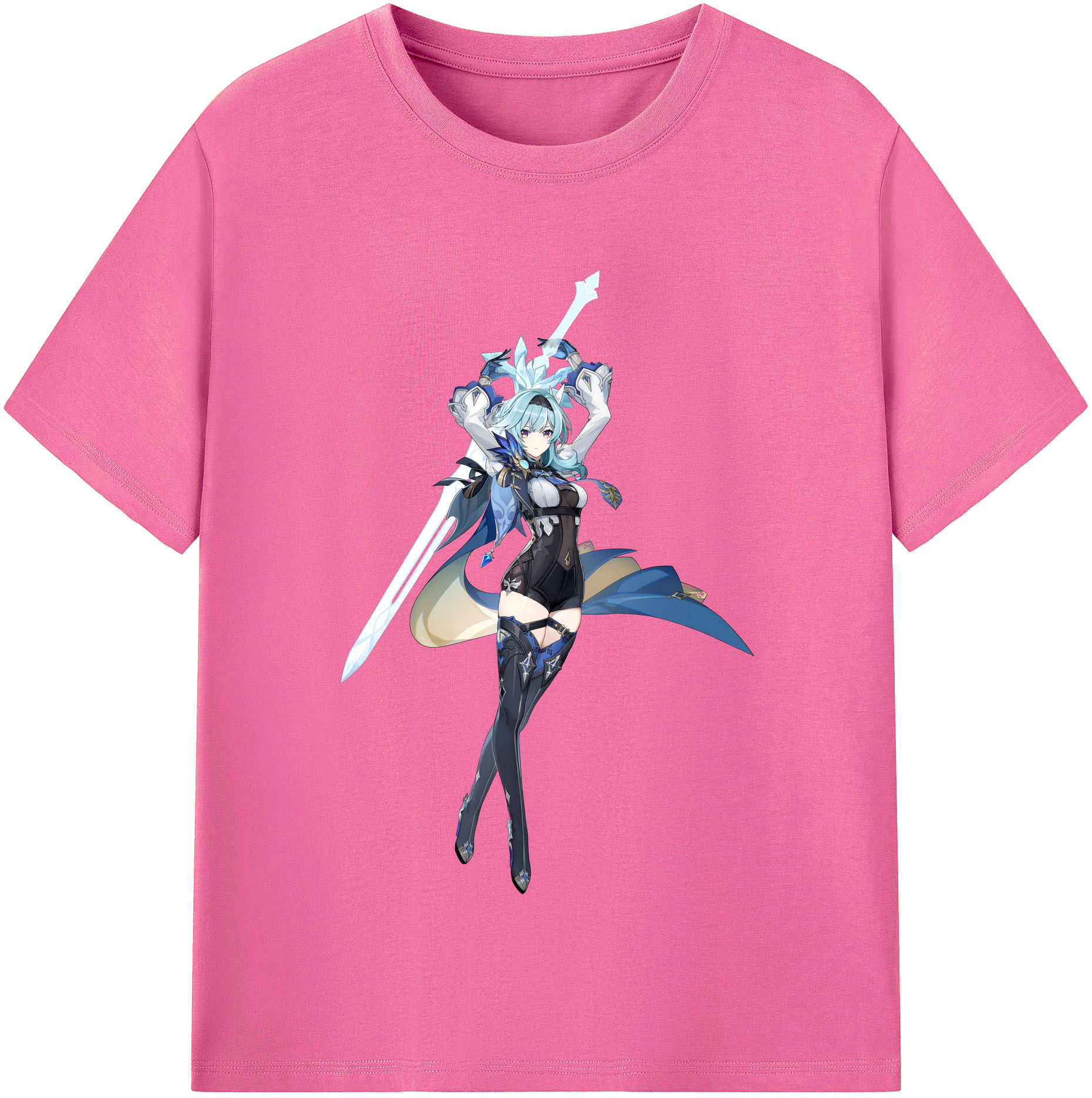 げんし神 优菈 ゆうら genshin Yūra レディースカジュアルプリントTシャツ（綿100％）